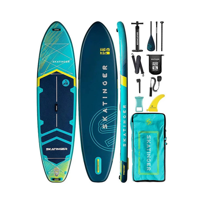 SUP дъска Skatinger Deska Prana, светеща крушка, 350 x 89 x 15 см, йога