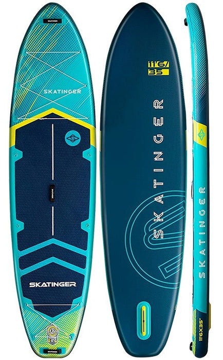 SUP дъска Skatinger Deska Prana, светеща крушка, 350 x 89 x 15 см, йога
