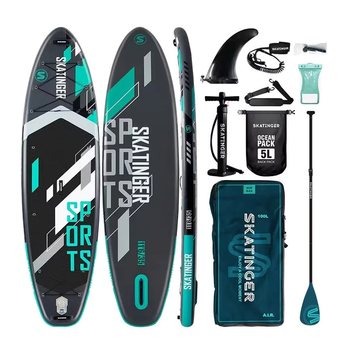 Деска SUP SKATINGER Сив спортен 350x89x15 Йога