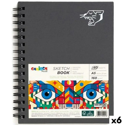 Скицник Carioca PLUS SKETCHBOOK A5 40 Листи (6 броя)