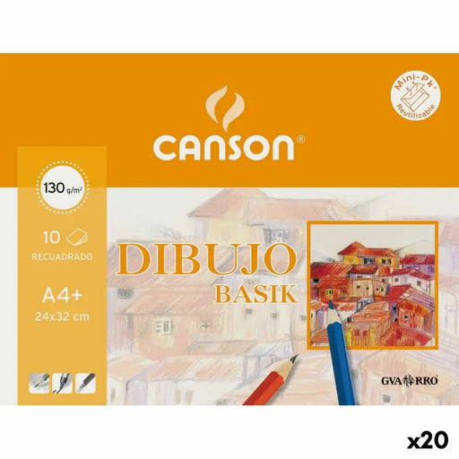 Скицник Canson 10 Листи A4 (20 броя)