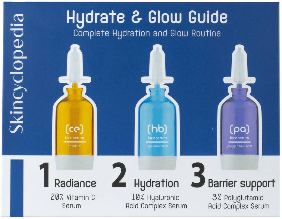 Skincyclopedia Комплект Hydrate & Glow Guide, 3 части