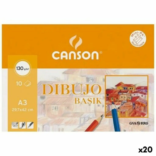 Скицник Canson Basik 10 Листи (20 броя)