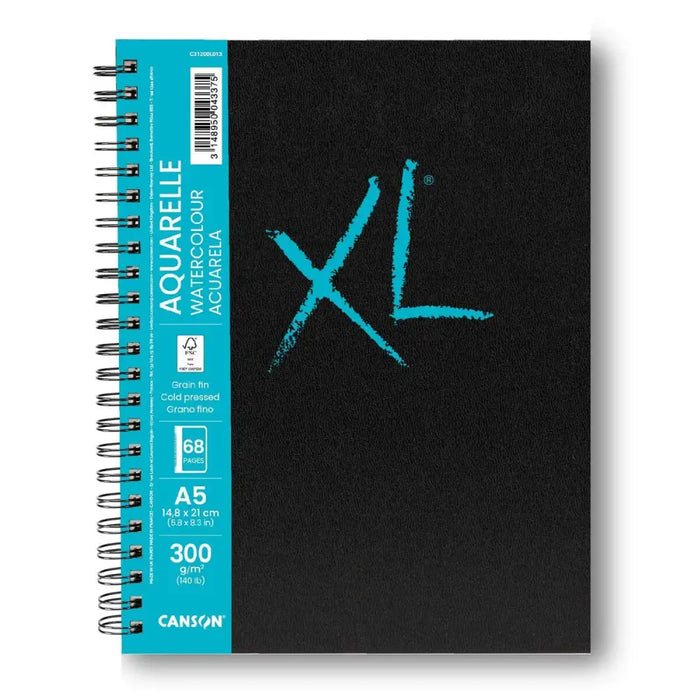 Скицник Canson XL Aquarelle 34 Листи Бял A5 5 броя 300 g/m²