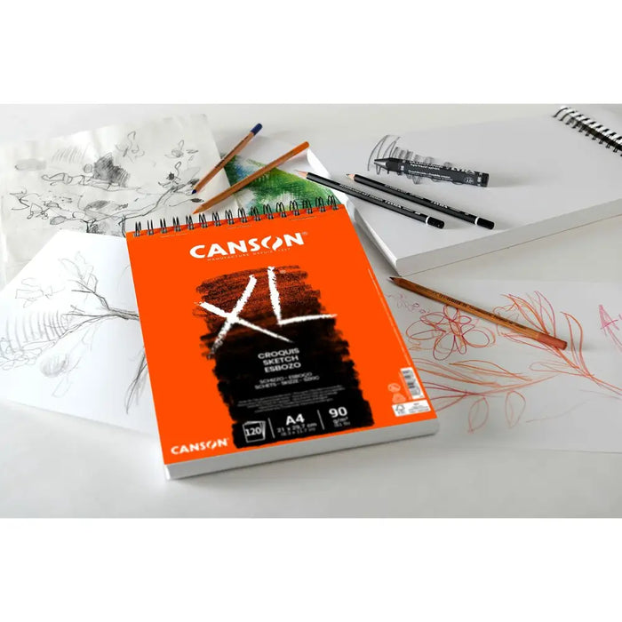 Скицник Canson XL Esboso 20 Листи Бял Естествен A4 5 броя