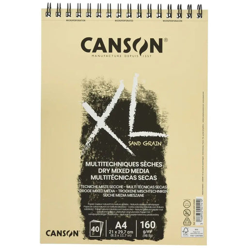 Скицник Canson XL Sand Естествен A4 5 броя 40 Листи 160 g/m2