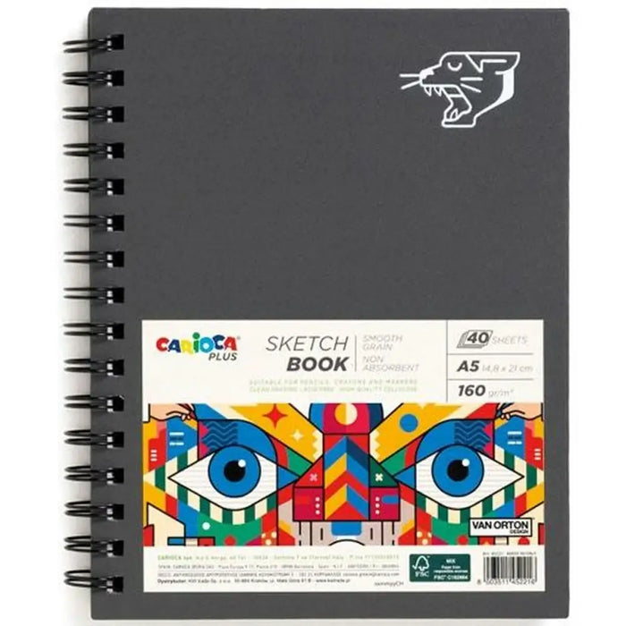 Скицник Carioca PLUS SKETCHBOOK A5 40 Листи (6 броя)