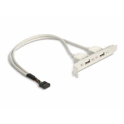 Скоба Delock За монтаж в PC USB 10 pin към