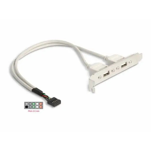 Скоба Delock За монтаж в PC USB 10 pin към