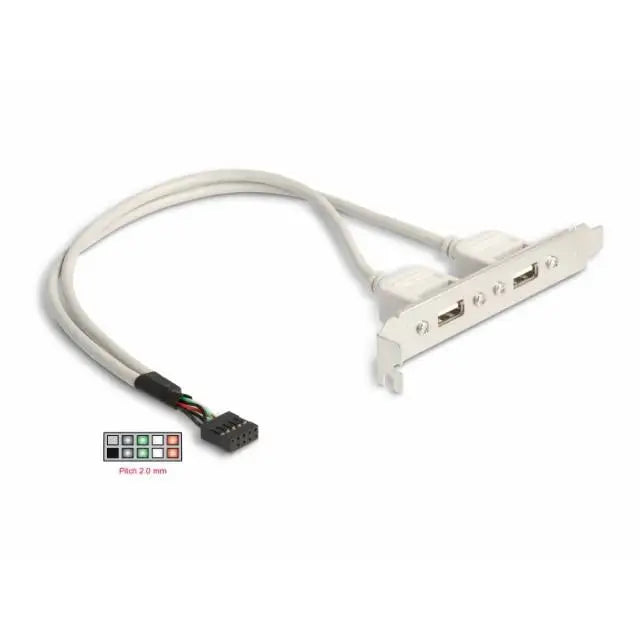 Скоба Delock За монтаж в PC USB 10 pin към