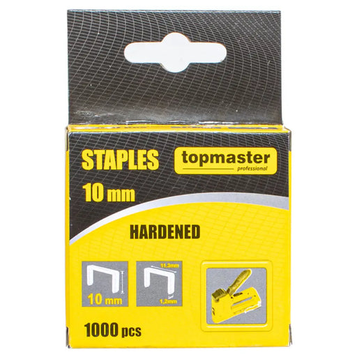 СКОБИ ЗА ТАКЕР 10X10 ММ TOPMASTER 1000 БРОЯ