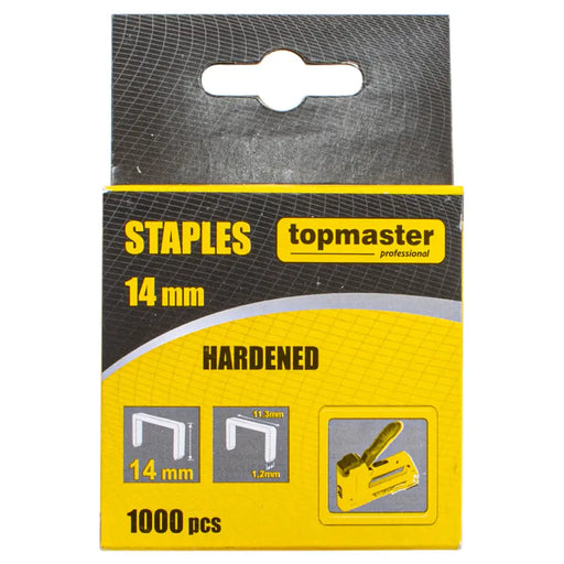 СКОБИ ЗА ТАКЕР 14 ММ TOPMASTER 1000 БРОЯ