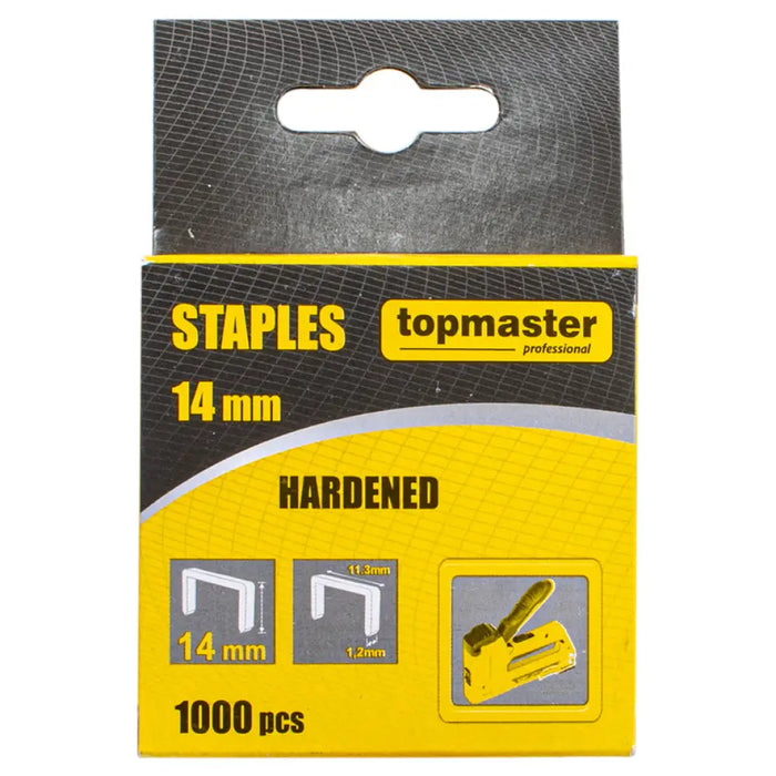 СКОБИ ЗА ТАКЕР 14 ММ TOPMASTER 1000 БРОЯ