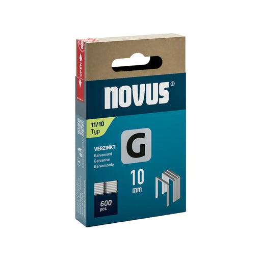 СКОБИ ЗА ТАКЕР ТИП G 11 10 ММ NOVUS 600 БРОЯ