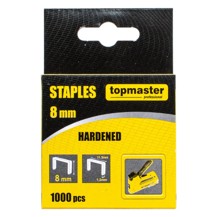 СКОБИ ЗА ТАКЕР 8 ММ TOPMASTER 1000 БРОЯ