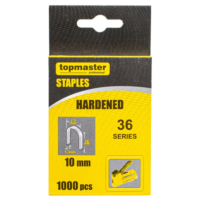 СКОБИ ЗА ТАКЕР ТИП 36 10X10 ММ TOPMASTER 1000 БРОЯ