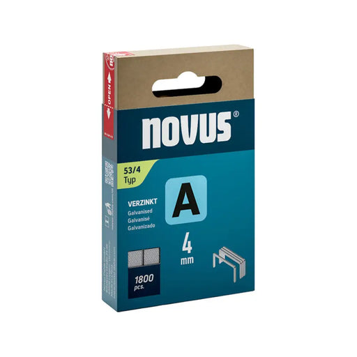 СКОБИ ЗА ТАКЕР ТИП А 53 4 ММ NOVUS 1800 БРОЯ