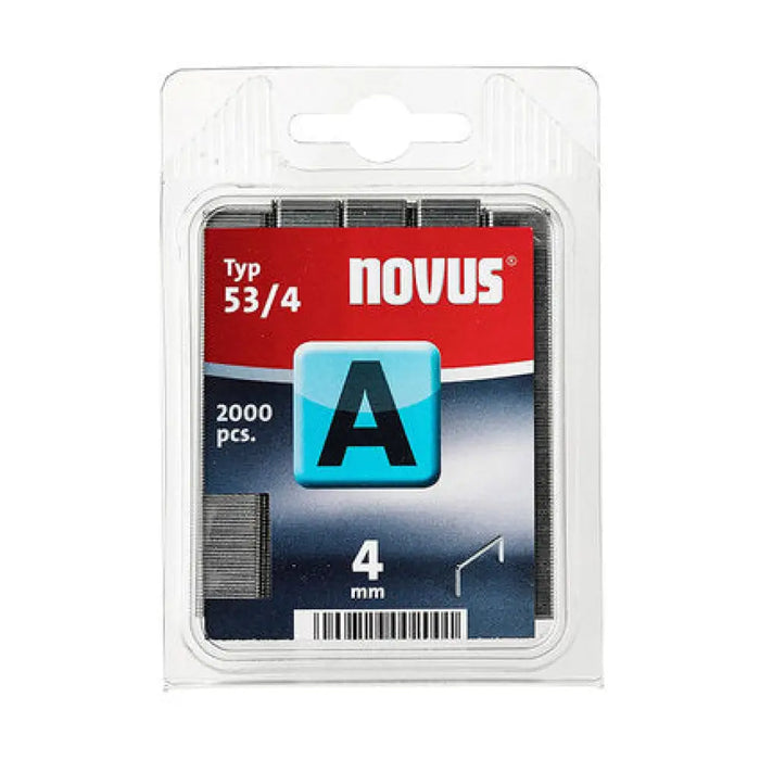 СКОБИ ЗА ТАКЕР ТИП А 53 4 ММ NOVUS 2000 БРОЯ