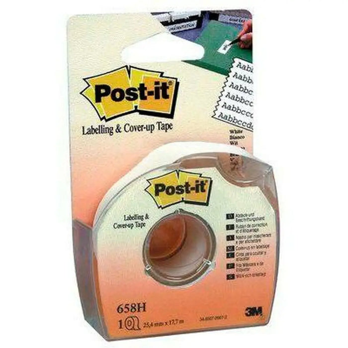 Скоч Post-it 658H Бял 25,4 mm x 17,7 m (12 броя)