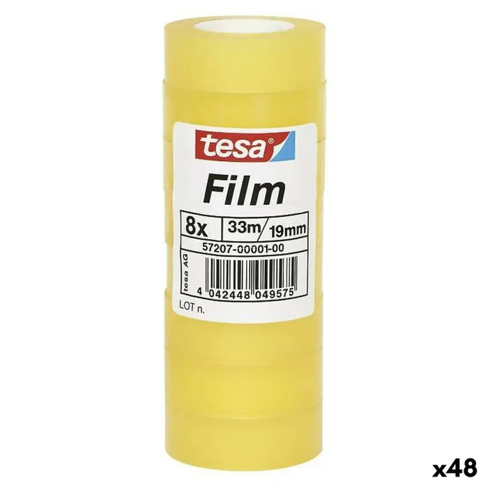 Скоч TESA Прозрачен 19 mm x 33 m 8 Части (48 броя)