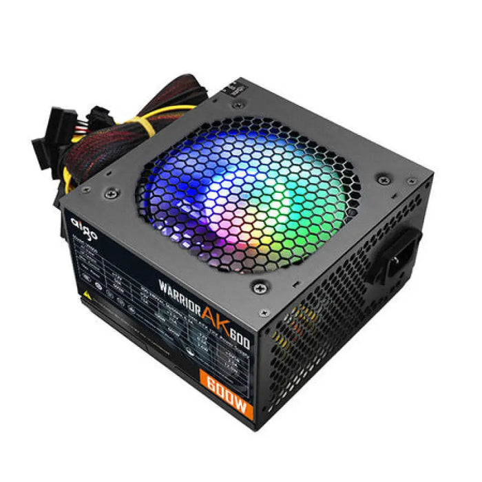 Компютърно захранване Aigo AK600 RGB (черно)