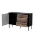 Скрин Cama CORTINA 1D3S 120x40x81 черен/орех