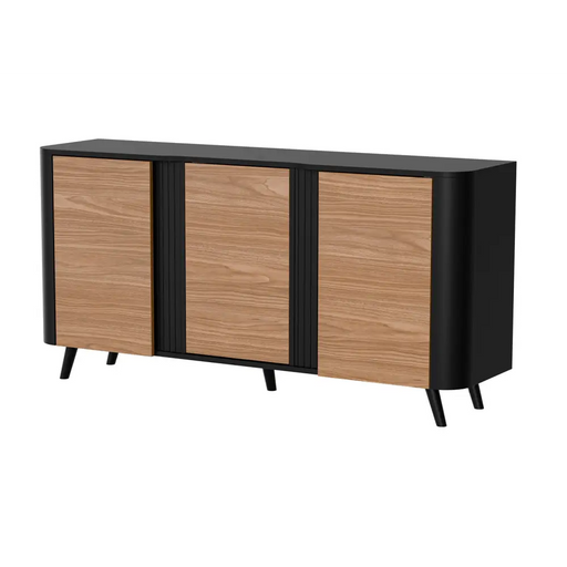 Скрин Cama VOLARE 151 x 39 x 75 см черно/орех
