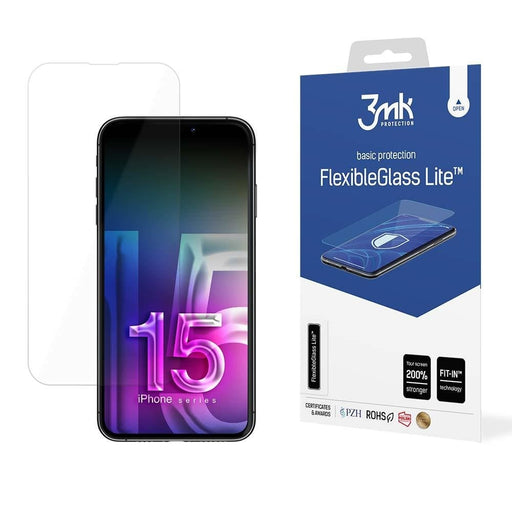 Скрийн протектор 3mk FlexibleGlass Lite™ за Apple iPhone 15
