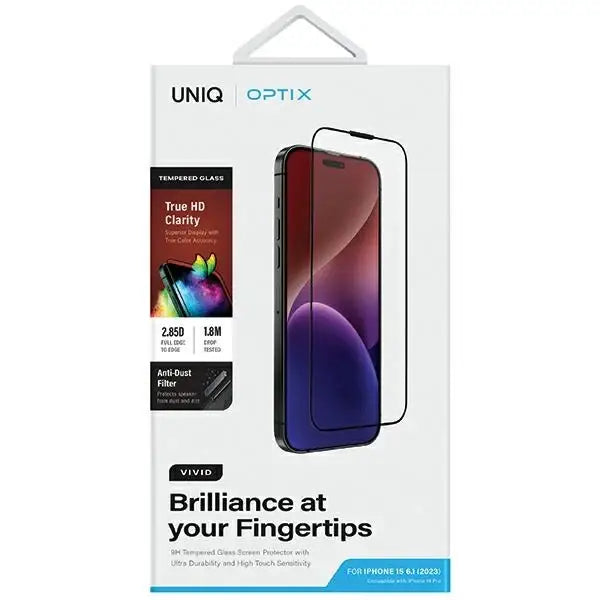 Скрийн протектор Uniq Optix Vivid за iPhone 15 / 14 Pro