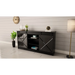 Скрин 160x80x35 GRANERO черен/черен гланц