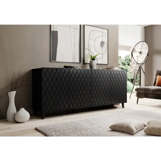 Скрин ASTI 200x42x82 черен мат