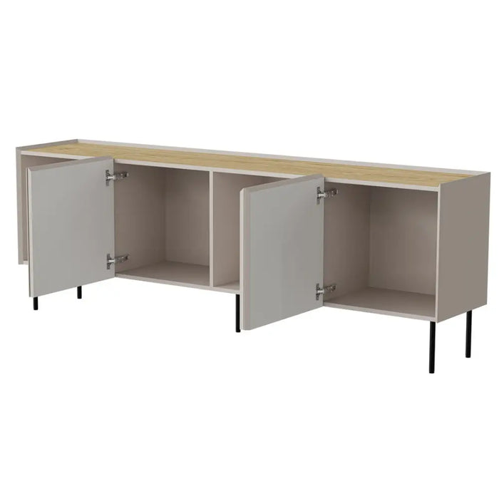 Скрин Cama FELLINI 200x40x70 кашмир + плот от омаслен дъб