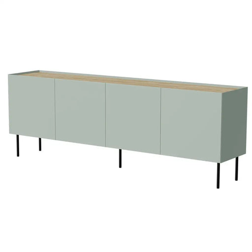 Скрин Cama FELLINI 200x40x70 маслина + плот от омаслен дъб