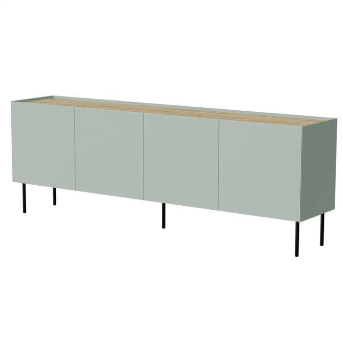 Скрин Cama FELLINI 200x40x70 маслина + плот от омаслен дъб