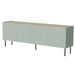 Скрин Cama FELLINI 200x40x70 маслина + плот от омаслен дъб