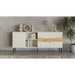Скрин Cama INSERTO 3D1W с чекмеджета 190x40x80 кашмир + LED