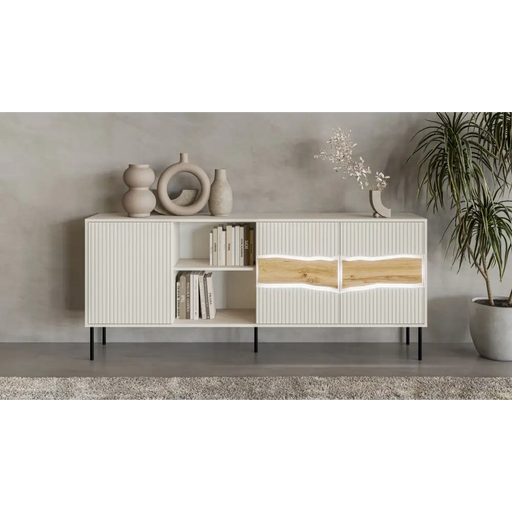 Скрин Cama INSERTO 3D1W с чекмеджета 190x40x80 кашмир + LED