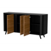 Скрин Cama VOLARE 151 x 39 x 75 см черно/орех