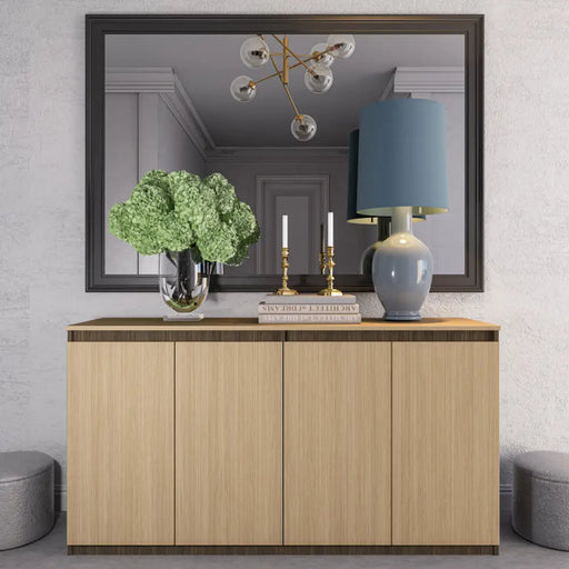 СКРИН NATURAL IRIM 150Х80Х46 CM ЛИНЕА ДЪБ/КАФЯВ