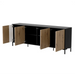 Скрин Cama MERCI 200 x 40 x 74 см черен/занаятчийски дъб