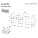 Скрин Cama 1 ALMERA 156x42x75 орех/кашмир