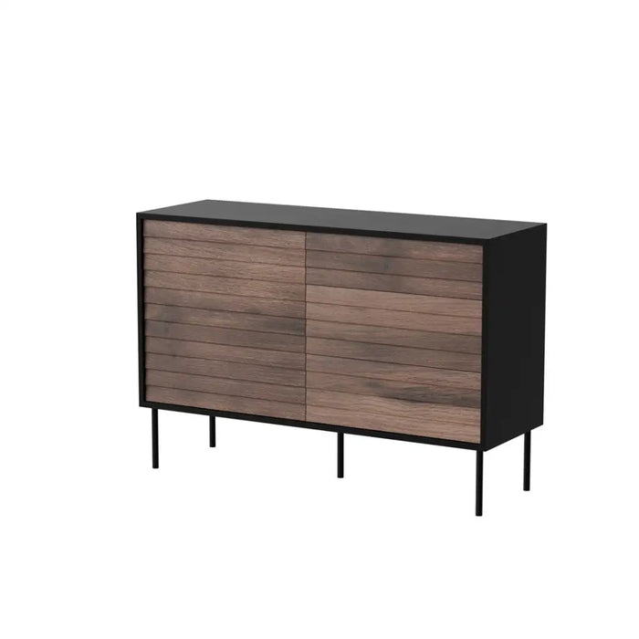 Скрин Cama CORTINA 1D3S 120x40x81 черен/орех