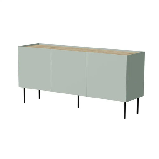 Скрин Cama FELLINI 150x40x70 маслина + плот от омаслен дъб