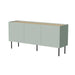 Скрин Cama FELLINI 150x40x70 маслина + плот от омаслен дъб