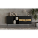 Скрин Cama INSERTO 3D1W 190x40x80 черен + LED