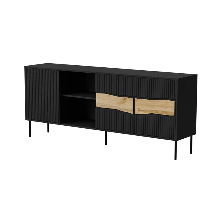 Скрин Cama INSERTO 3D1W 190x40x80 черен + LED