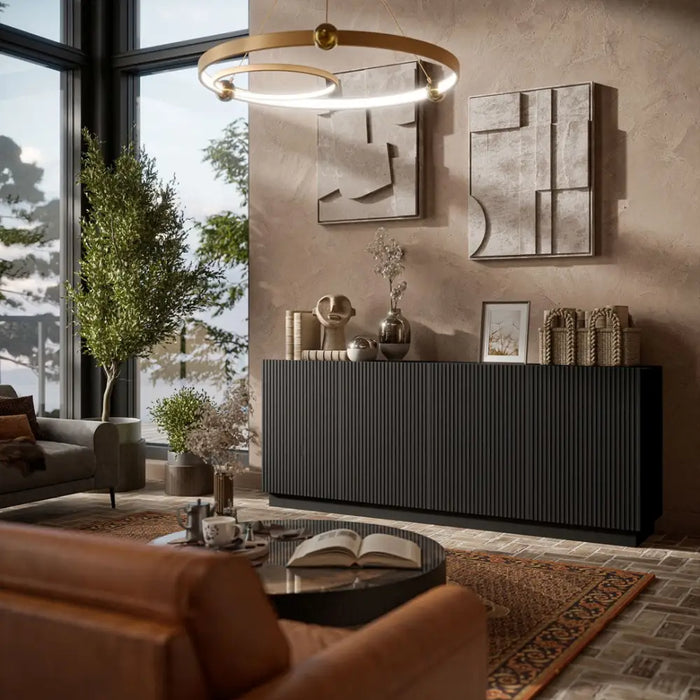 Скрин Cama LIVERTI 200x42x78 черен