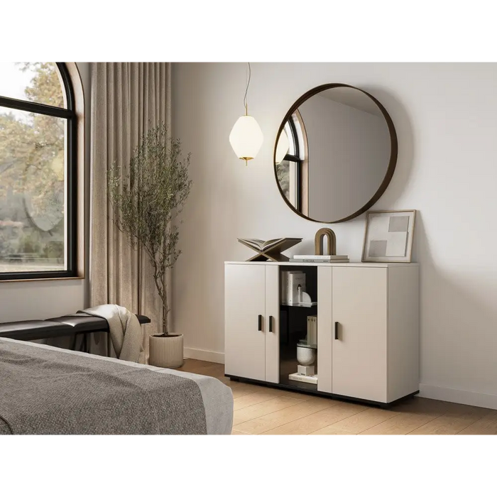 Скрин Cama SOHO 120x41x80 кашмир + черен