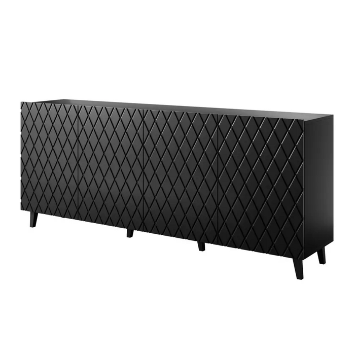 Скрин ASTI 200x42x82 черен мат