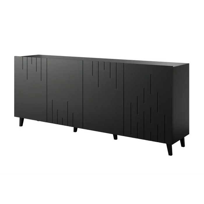 Скрин BARI 200x42x82 черен мат